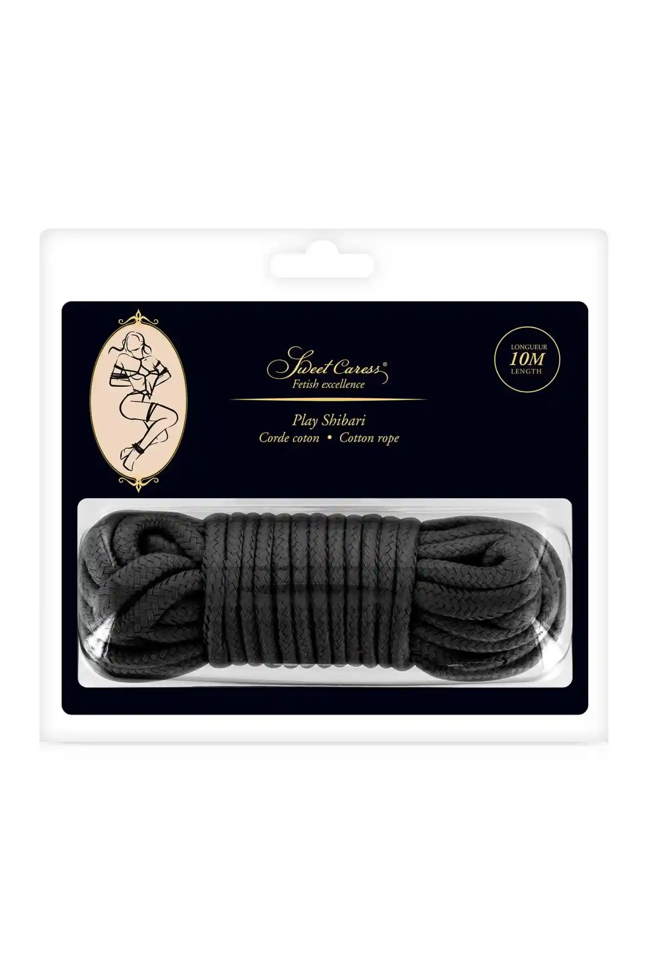 SM BONDAGE ROPE BLACK 10M (Size: T2) - obrazek 2
