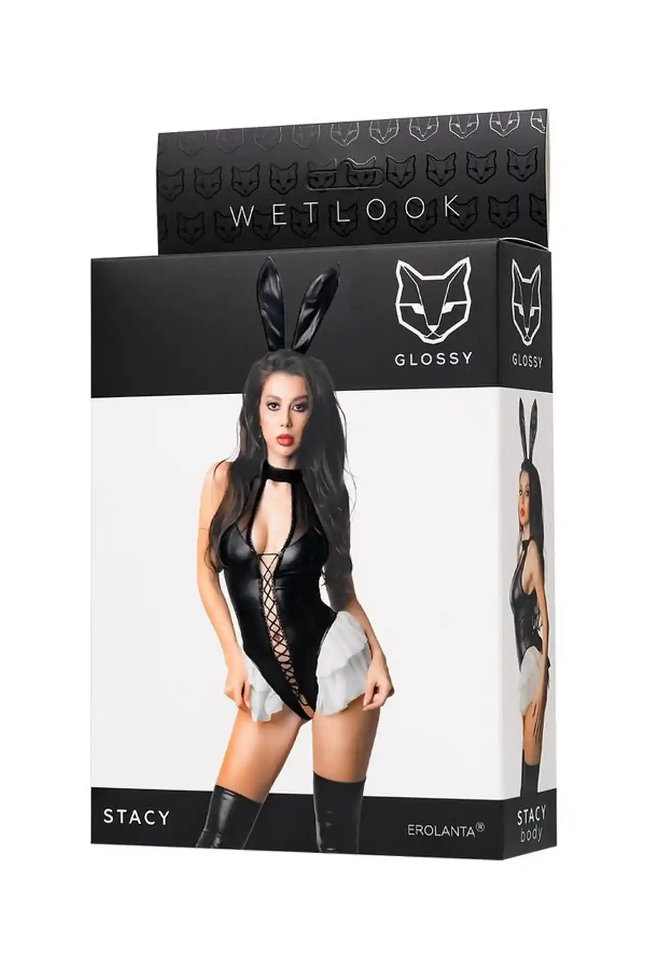 Wetlook body Stacy - black S - obrazek 8