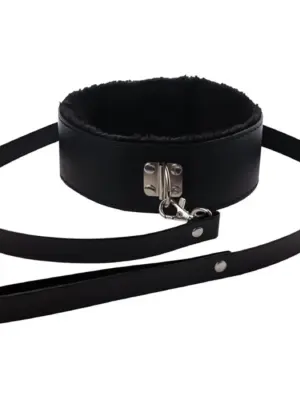 Collar with detachable leash