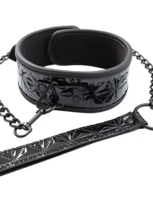 Collar with detachable leash