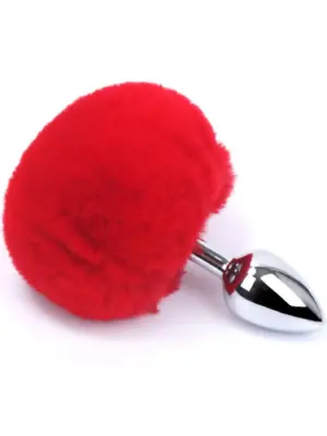 BUTT PLUG red bunny tail