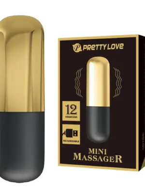 PRETTY LOVE - MINI MASSAGER, 12 vibration functions