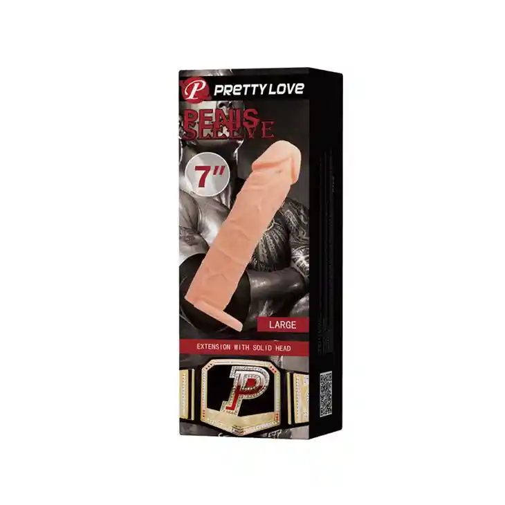 PRETTY LOVE - PENIS SLEEVE 7"" LARGE - obrazek 6