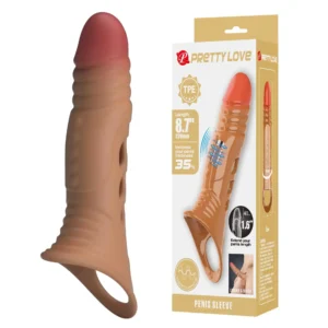 Pretty Love 8.7" Vibrating Penis Sleeve Extender
