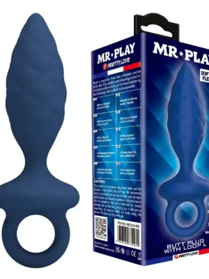MR. PLAY Butt Plug with Loop – Size L