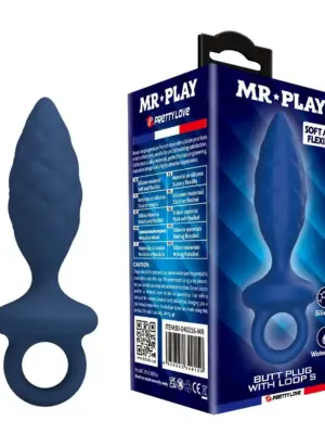 MR. PLAY Butt Plug with Loop – Size S