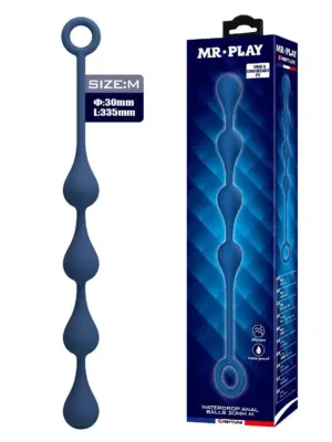 MR PLAY Waterdrop Anal Balls – 33.5 cm M