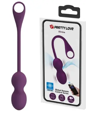 PRETTY LOVE - Elvira dark Purple, 12 vibration functions Mobile APP Long-distance Control