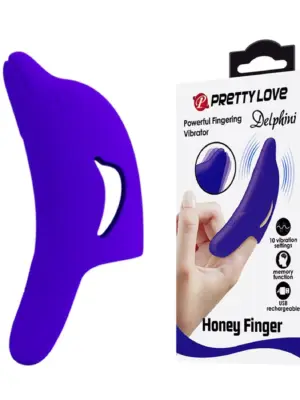Wibrator PRETTY LOVE Delphini, Honey Finger 10 funkcji wibracji