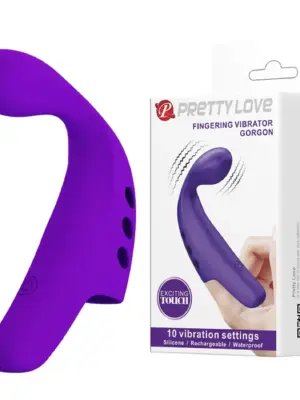 PRETTY LOVE - FINGERING VIBRATOR GORGON Purple,  10 vibration functions