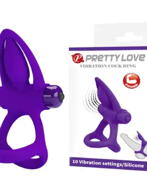 PRETTY LOVE - VIBRATION COCK RING, 10 vibration functions