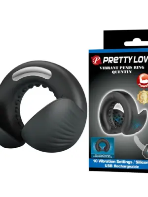 Pretty Love Quentin Vibrating Silicone Cock Ring