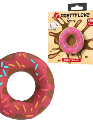 Pretty Love Berry Super Donut Silicone Cock Ring