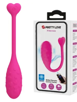 PRETTY LOVE - Fisherman Pink, 12 vibration functions Mobile APP remote control