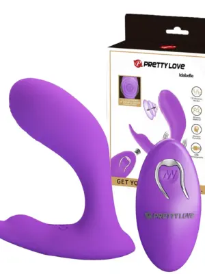 PRETTY LOVE - Idabelle Purple, 12 vibration functions 12 pulse wave settings Wireless remote control