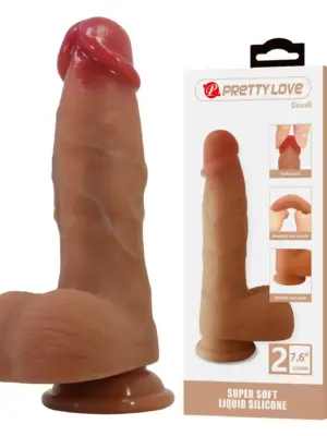 Pretty Love Dwell 7.6" Super Soft Liquid Silicone Dildo