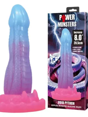 Power Monsters Void Python – 20.5 cm Rippled Monster Silicone Dildo