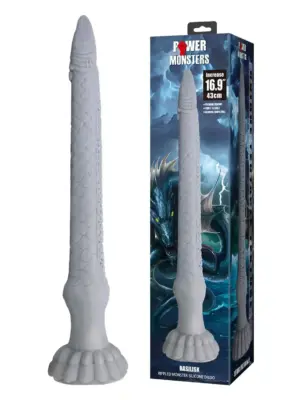 Power Monsters Basilisk – 43 cm Rippled Monster Silicone Dildo