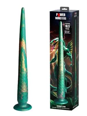 Power Monsters Verdant Titan – 47 cm Rippled Monster Silicone Dildo