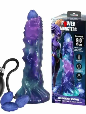 Power Monsters DuskWalker Sentinel – 23 cm Rippled Monster Silicone Dildo