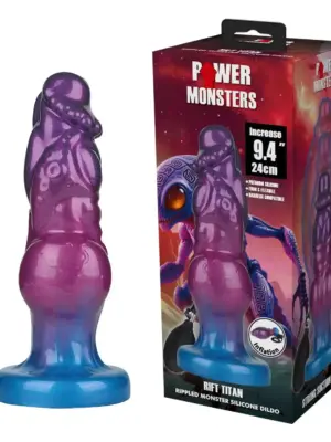 Dildo Silikonowe z Teksturą Mackowatą 24 cm