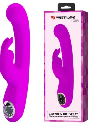 PRETTY LOVE - Lamar Purple, 10 vibration functions 9 speed levels