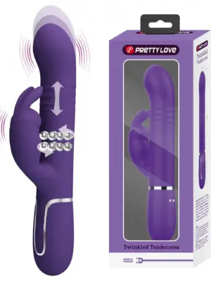PRETTY LOVE - Coale dark Purple, 7 vibration functions 4 rotation functions 4 thrusting settings