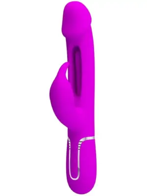 PRETTY LOVE - Kampas Rabbit 3 in 1, multifunction vibrator with tongue violet