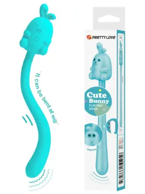 CUTE BUNNY, Flirting Stick, 7 vibration functions, Magnetic USB charging