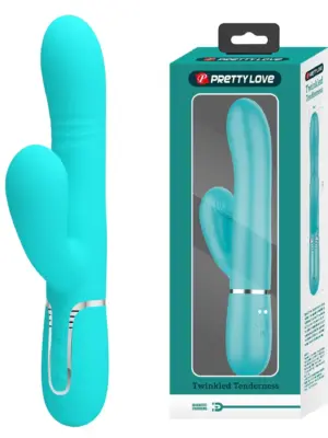 PRETTY LOVE - Mariana light blue, 7 vibration functions, 7 thrusting settings, 4 rolling functions, 4 nodding functions