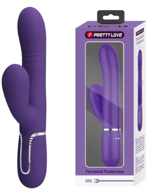 PRETTY LOVE - Mariana dark purple, 7 vibration functions, 7 thrusting settings, 4 rolling functions,4 nodding functions