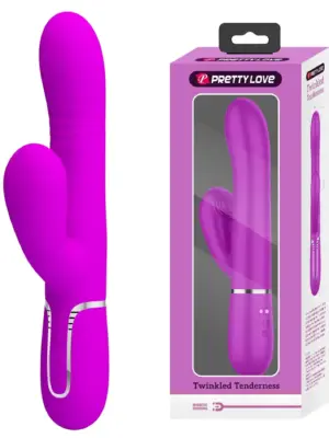 PRETTY LOVE - Mariana Purple, 7 vibration functions 7 thrusting settings, 4 rolling functions, 4 nodding functions