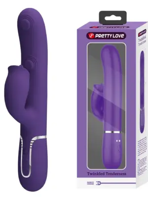 PRETTY LOVE - Gigi dark purple, 7 thumping functions 7 licking modes