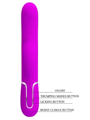 PRETTY LOVE - Gigi Purple, 7 thumping functions 7 licking modes