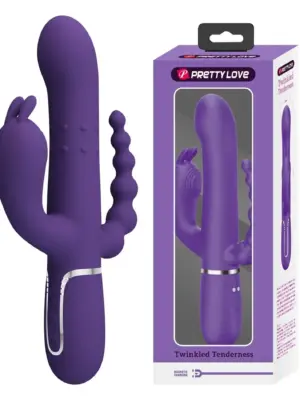 PRETTY LOVE - Cammy Dark Purple, Twinkled Tenderness, 7 thumping functions 7 vibration functions 4 rolling functions