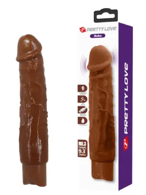 Pretty Love Rufus Realistic Vibrating Dildo (Brown Edition)