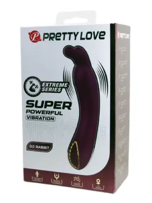 PRETTY LOVE - DJ RABBIT, 10 vibration functions, Silicone, Magnetic USB charging