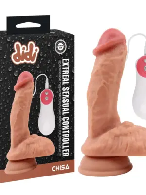 Extreal Sensual Controller Vibrating Dildo Flesh