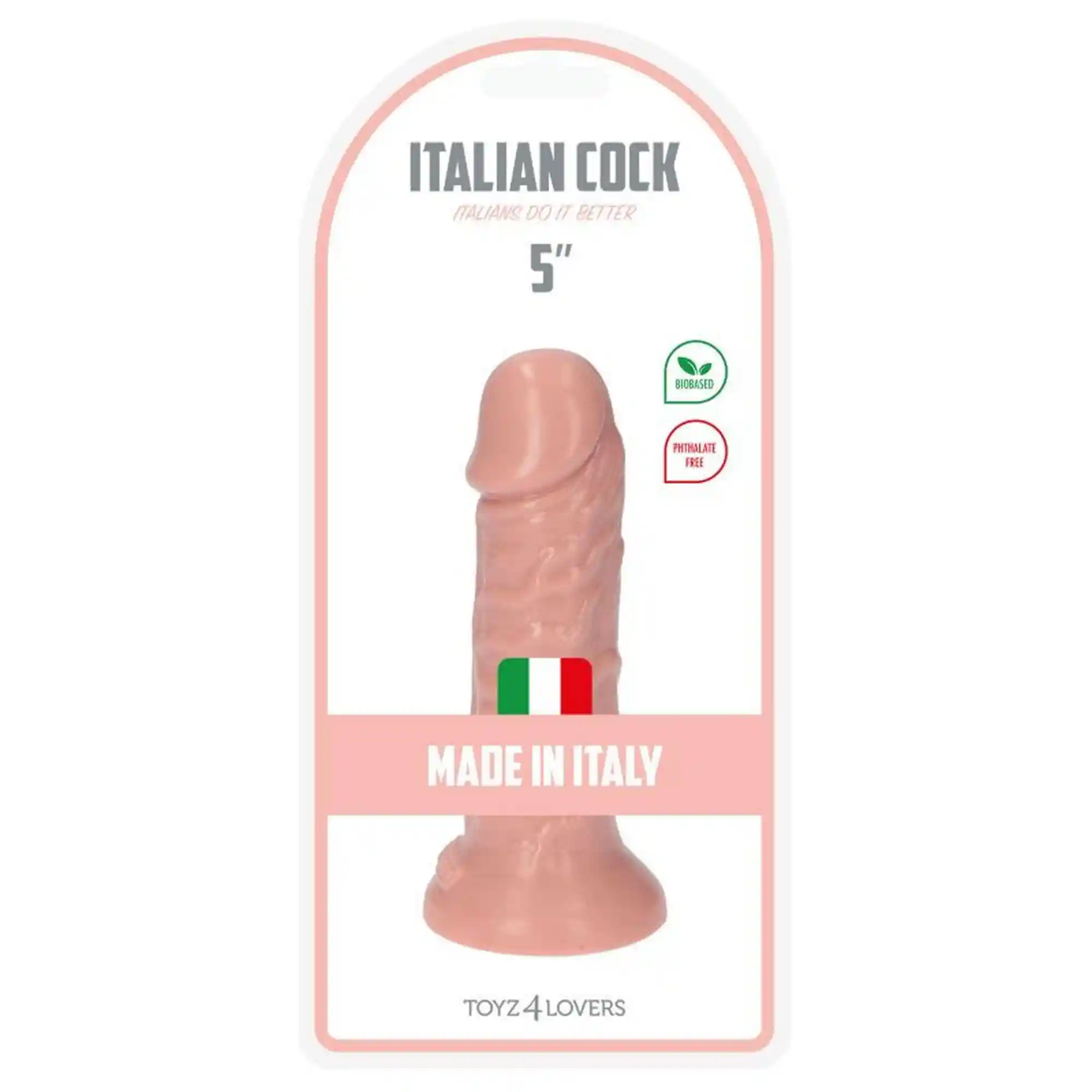Dildo-Italian Cock 5""Flesh - obrazek 6