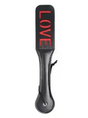 Packa Dwustronna Pejcz-Paletta Doppia Double Spank Paddle Love Black