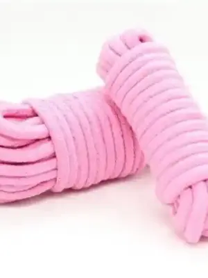 Wiązania-COTTON ROPE 10MPINK