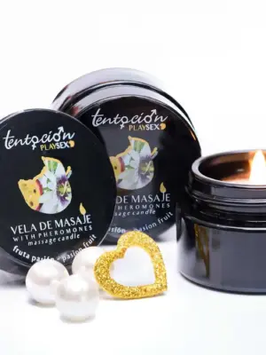 PASSION FRUIT SCENTED PHEROMONE CANDLE 20ML TENTACIÓN PLAY SEX