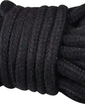 Kinky rope black soft bondage rope 5 meter
