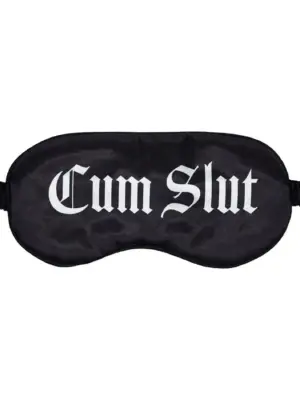 Cum Slut - Printed Satin Mask