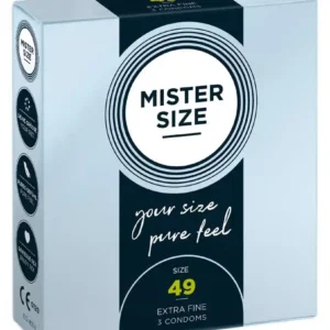 Mister Size 49mm pack of 3