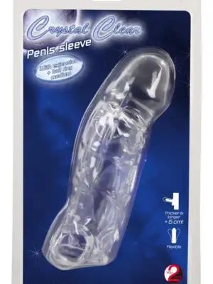 Crystal Clear Penis Sleeve wit