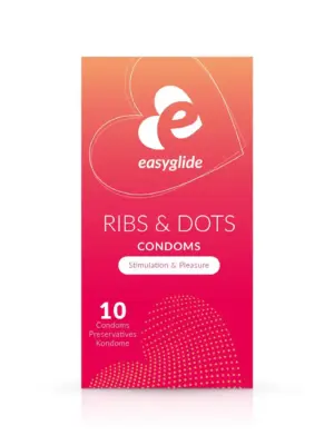 Prezerwatywy EasyGlide Ribs and Dots 10 szt.