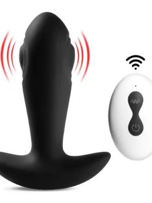 Wtyczka Analna z Podwójnym Tappingiem Silikonowa