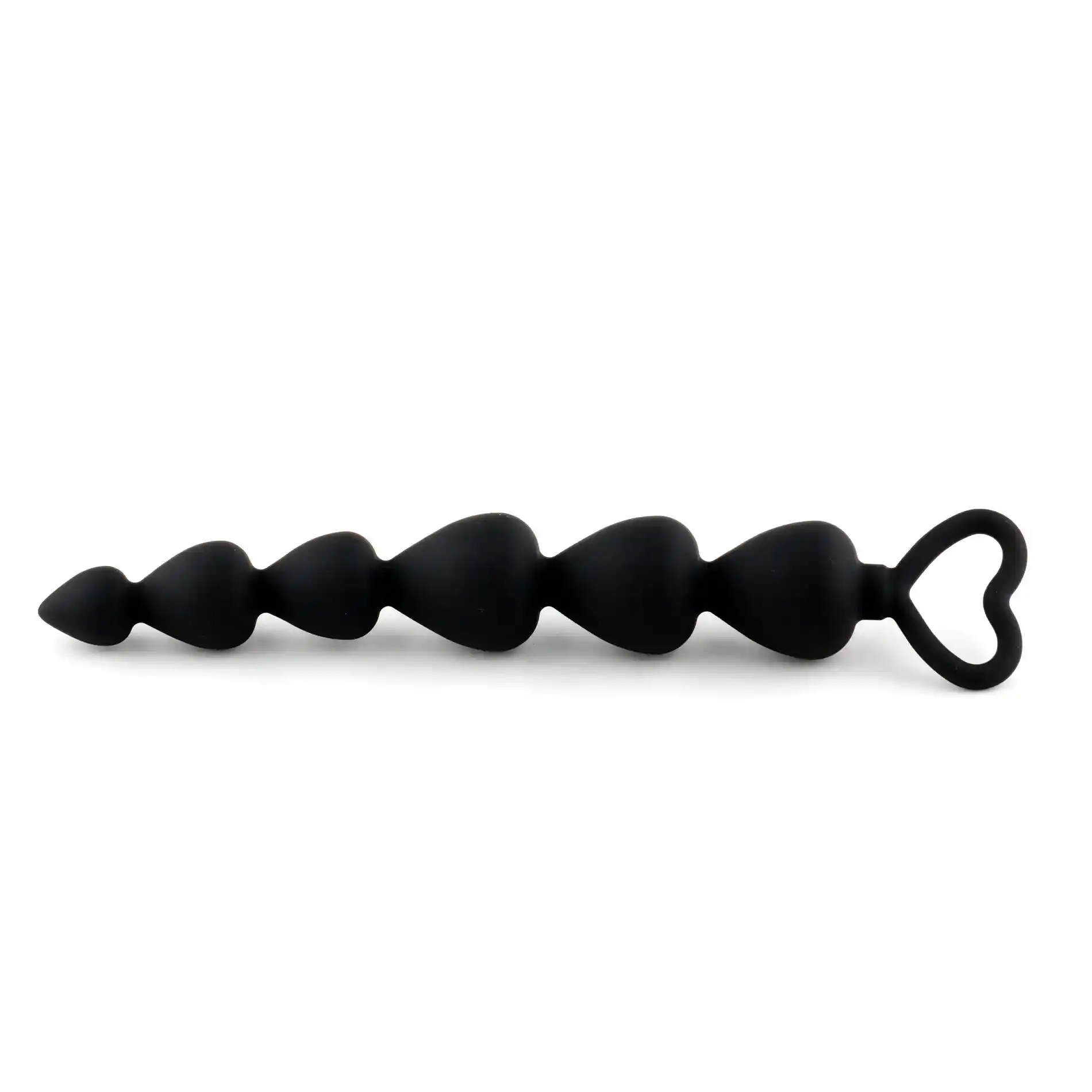 Anal Beads Black Heart - obrazek 2