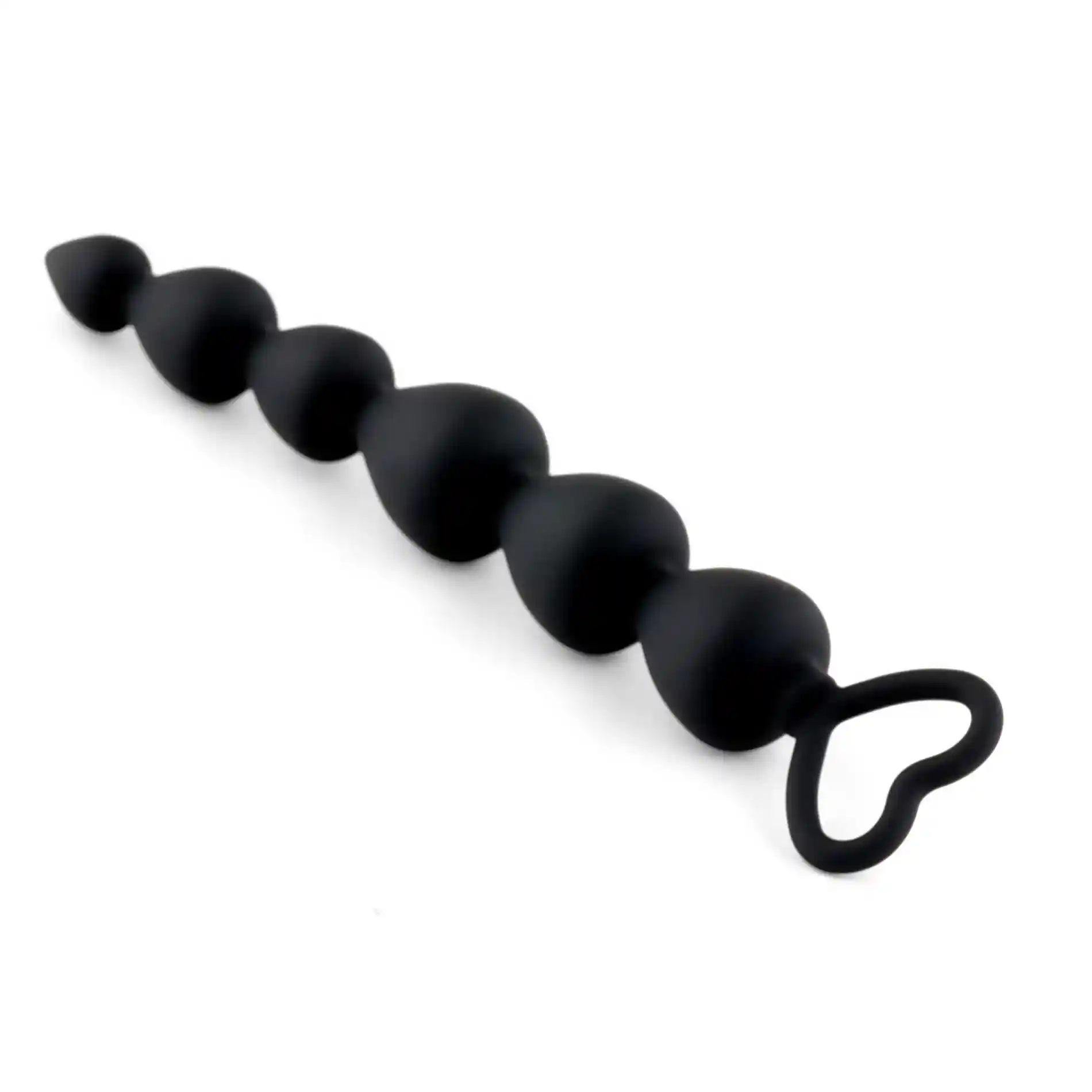 Anal Beads Black Heart - obrazek 3